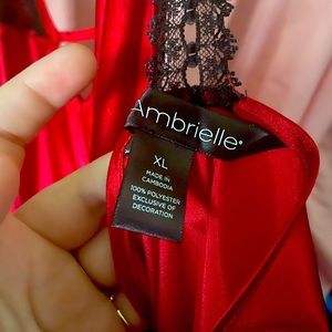 Red Silk Crossback Nightgown